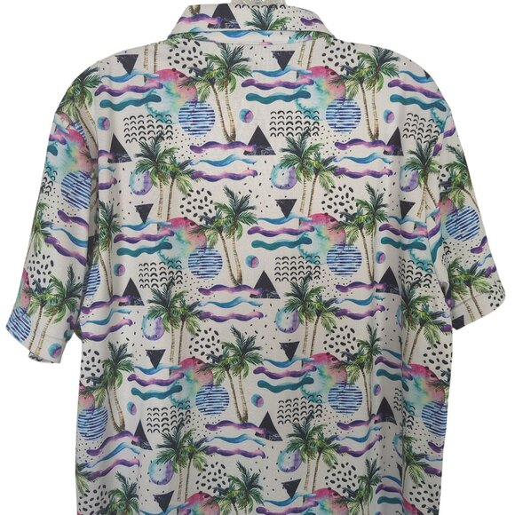 Golf Gods Polo multicolored Men's Polo Top Size L Tropical Abstract Modern Golf - Picture 5 of 13